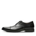 Sapatos Clarks Tilden Cap masculino de couro preto tamanho 14 D - Médio