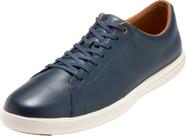 Sapatos Cole Haan Grand Crosscourt II de couro marinho 7.5W masculinos