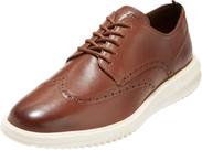 Sapatos Cole Haan Grand+ Wingtip Oxford em Couro Tumbled