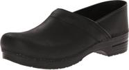 Sapatos Dansko Professional Black Oiled Clog para homens