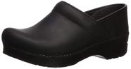 Sapatos Dansko Professional Black Oiled Clog para mulheres
