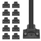Sapatos de balaústre de ferro Senmit Stair Swivel 1/2 quadrado, conjunto de 10
