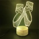 Sapatos de balé LED 3D com luz noturna que muda de cor para crianças Sapatos de balé LED 3D com luz noturna que muda de cor para crianças