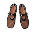 Sapatos de balé Vivianly Mesh para mulheres, tamanho 9,5, pretos