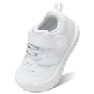 Sapatos de bebê FEETCITY Barefoot Walking Sneaker, todos brancos