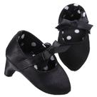 Sapatos de bebê Kutterild Newborn Princess High Heels pretos 6-9M