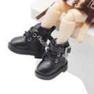 Sapatos de boneca CYISONAL de 15 cm com corrente de boneca, botas de material sintético