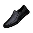 Sapatos De Couro Masculinos Artesanais Para Negócios E Lazer, Solado De Borracha, Calçados De Couro