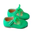 Sapatos De Couro Para Meninas Em Cores Candy, Confortáveis E Macios, Sapatilhas De Princesa Com Laço