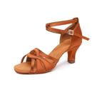 Sapatos de dança latina Rosefinch Satin para mulheres com salto de 5 cm/7 cm