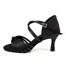 Sapatos de dança latina VCIXXVCE femininos pretos com salto de 7,5 cm e sola de camurça Sapatos de dança latina VCIXXVCE femininos pretos com salto de 7,5 cm e sola de camurça
