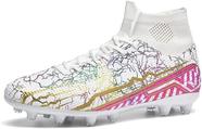 Sapatos de futebol para jovens, futebol juvenil, pontas longas, couro e borracha