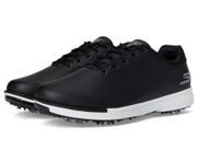 Sapatos de golfe Skechers Tempo impermeáveis preto/branco para homens
