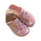 Sapatos De Jardim Com Estampa De Borboleta Rosa, 22 Peças, Fivelas Decorativas Removíveis, Sapatos De Jardim Com Estampa De Borboleta Rosa, 22 Peças, Fivelas Decorativas Removíveis,