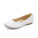 Sapatos de Menina DREAM PAIRS Sapatilhas Bailarina Brancas Slip-on 13 Sapatos de Menina DREAM PAIRS Sapatilhas Bailarina Brancas Slip-on 13