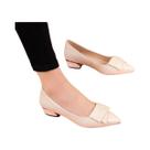 Sapatos De Salto Alto Em Couro PU Preto plus Size Para Mulheres, Moda Casual Para Escritório