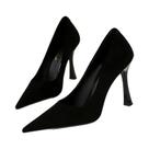 Sapatos De Salto Alto Pretos Elegantes De 10cm E 7cm Para Mulheres, Sapatos Profissionais Para
