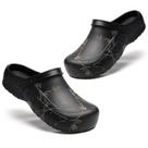 Sapatos de segurança antiderrapantes masculinos Chef Clogs MEIAGDT preto-40