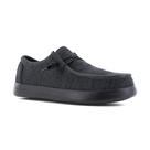 Sapatos de trabalho e segurança Volcom Chill para homens, pretos, tamanho 4, largura