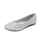 Sapatos de Vestir para Meninas DREAM PAIRS MUY Prata com Glitter Slip On