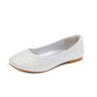 Sapatos de Vestir para Meninas DREAM PAIRS Tamanho 3 Sapatilhas Prateadas com Glitter