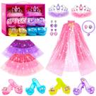 Sapatos de vestir Princess Jeowoqao para meninas de 3 a 6 anos com conjunto Sapatos de vestir Princess Jeowoqao para meninas de 3 a 6 anos com conjunto