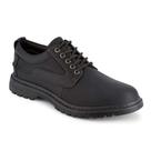 Sapatos Dockers Warden Oxford para homens em couro preto