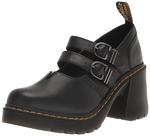 Sapatos Dr. Martens Eviee Platform femininos pretos Sendal tamanho 6