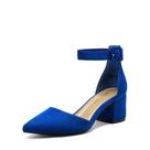 Sapatos DREAM PAIRS ANNEE Azul Royal Salto Grosso 6 cm Sapatos DREAM PAIRS ANNEE Azul Royal Salto Grosso 6 cm