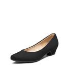 Sapatos DREAM PAIRS Mila Scarpin de Salto Baixo Grosso Preto 11