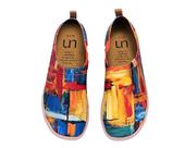 Sapatos em mocassins casuais masculinos sem cadarço pintados com arte