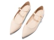 Sapatos femininos Coutgo Mary Jane Flats bege tamanho 7 Sapatos femininos Coutgo Mary Jane Flats bege tamanho 7
