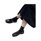 Sapatos Femininos De Couro Com Bico Dividido Estilo Japonês Mary Janes, Sapatilhas, Botas De