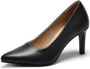 Sapatos femininos de salto alto DOBOLIN, bico fino, estilete, 7,5 cm, pretos