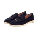 Sapatos Femininos De Veludo Com Bico Redondo, Mocassins Clássicos, Novidade De Outono