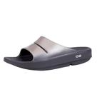 Sapatos femininos OOFOS OOAhh Luxe Recovery Slide Latte, tamanho 7