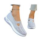 Sapatos Femininos Ortopédicos Confortáveis De Malha Vazada, Estilo Slip-on, Para Caminhada, Casuais,