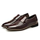 Sapatos Fenloft Vestido de negócios clássico masculino Oxford Brown Sapatos Fenloft Vestido de negócios clássico masculino Oxford Brown