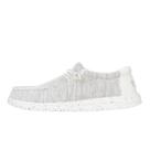 Sapatos HEYDUDE Wally Stretch Sox Storm White tamanho 13 para homens