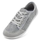 Sapatos HOBIBEAR Barefoot Zero Drop Sole Cinza Claro Largo