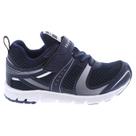 Sapatos infantis TSUKIHOSHI Velocity com fecho de alça azul/prata 5,5 grandes para crianças