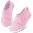 Sapatos LeIsfIt para Bebês, Meias Aquáticas Rosa Aqua, Tamanho 10