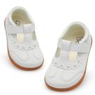 Sapatos LeisFit Toddler Girls Mary Jane, vestido branco, tamanho 5
