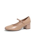 Sapatos Mary Jane Femininos DREAM PAIRS com Salto Bloco 5,5 cm Nude Sapatos Mary Jane Femininos DREAM PAIRS com Salto Bloco 5,5 cm Nude