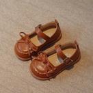 Sapatos Mary Jane Flats em Couro PU Macio para Meninas - Marrom, Bege e Preto Sapatos Mary Jane Flats em Couro PU Macio para Meninas - Marrom, Bege e Preto