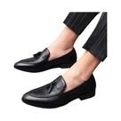 Sapatos Masculinos De Couro Estilo Britânico, Sem Cadarço, Com Borlas, Para Casamento, Negócios E Sapatos Masculinos De Couro Estilo Britânico, Sem Cadarço, Com Borlas, Para Casamento, Negócios E