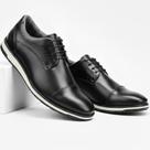 Sapatos Masculinos Social Preto Oxford Moderno Couro Marrom Confortável - Ferrareto