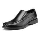 Sapatos Mocassim Masculinos Bruno Marc Bico Quadrado Preto 9,5