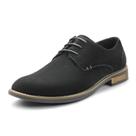 Sapatos Oxford Urban-08 Masculinos Bruno Marc em Couro Camurça Preto