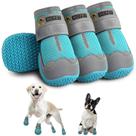 Sapatos para cães Hcpet respiráveis antiderrapantes para cães grandes, azul, tamanho 8